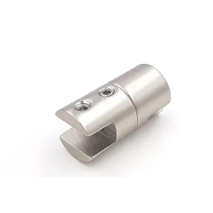 MORSETTO TAHUMA per VETRO 7 mm per barra d.4 mm