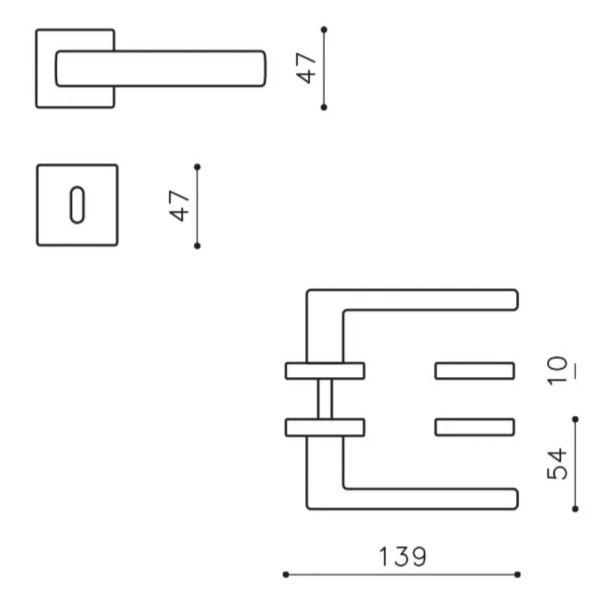 MANIGLIA OLIVARI PLANET Q RB8 CR-CROMATO OPACO -PROMO-