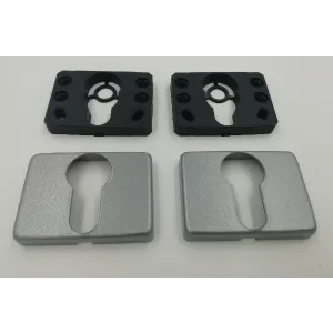 COPPIA BOCCHETTE YALE REGUITTI GRIGIO METAL GRAY