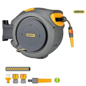 AVVOLGITUBO AUTOMATICO HOZELOCK DA MURO  CON TUBO DA 20 MT -PROMO-