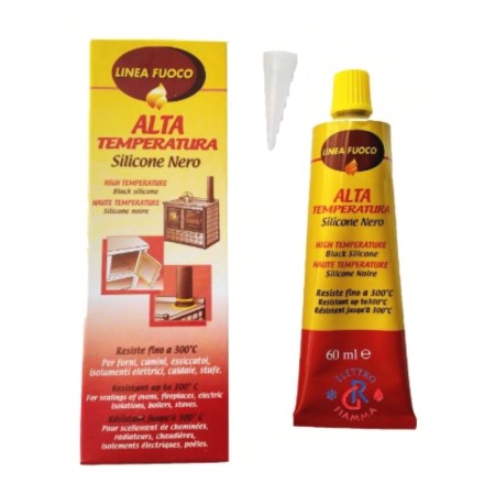 SILICONE ALTE TEMPERATURE NERO IN BLISTER  OFFERTA