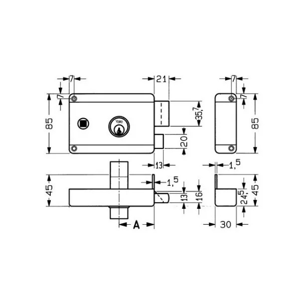 SERRATURA YALE 6306.060.2 SX