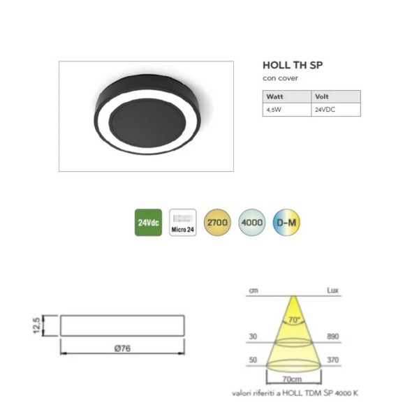 LAMPADA SOTTOPENSILE/MENSOLE DOMUS LINE HOLL TH SP D-MOTION SENZA TRASFORMATORE -PROMO-