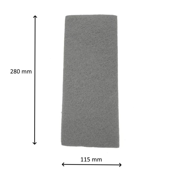 FOGLIO di TESSUTO T-TEX ABRASIVO 115X280 GRIGIO