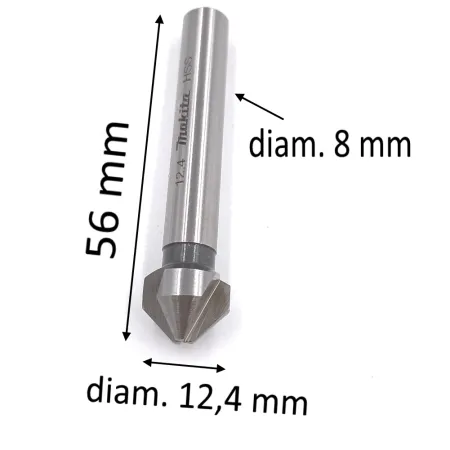 SVASATORE MAKITA 3 TAGLIENTI HSS D.12,4 X VITI M6