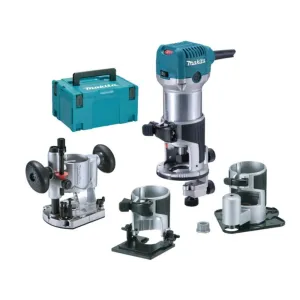 RIFILATORE FRESATORE MULTIFUNZIONE 4 UTENSILI IN 1 MAKITA RT0702CX3J -PROMO-