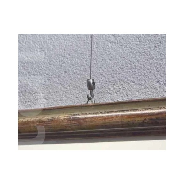 MORSETTO TAHUMA OLIVA C/GANCIO PER FUNE D.2 mm