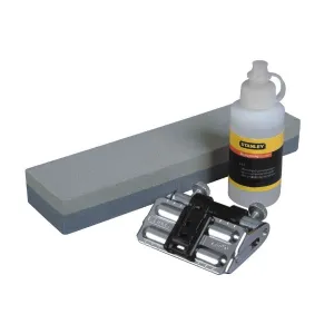 KIT PER AFFILATURA SCALPELLI STANLEY 0-16-050 PIETRA,OLIO E GUIDA SCALPELLLI