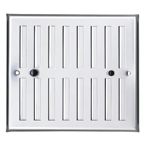 GRIGLIA CON DOSATORE MM 190X168 ALLUMINIO ANODIZZATO