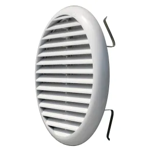 GRIGLIA AEREAZIONE D.175 PLASTICA BIANCA