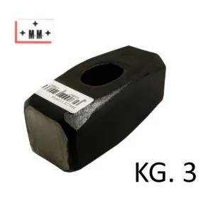 MAZZA A COPPIA KG.3 SENZA MANICO