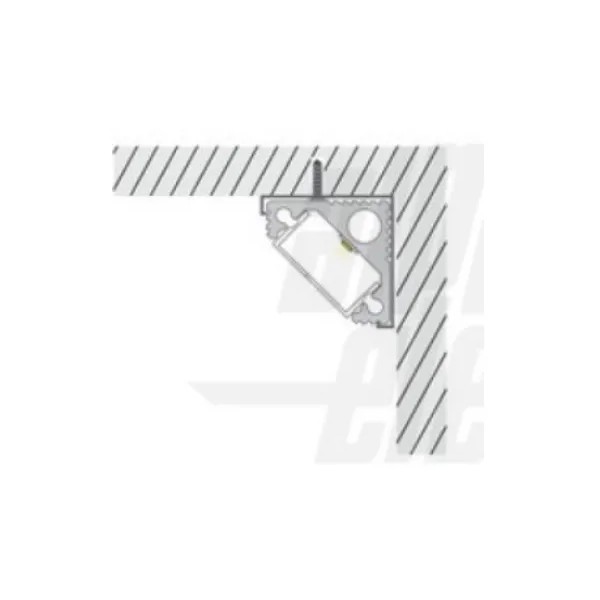 PROFILO X LED ANGOLARE PIENO C/COVER 3 MT
