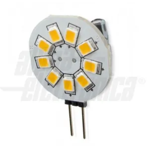 LAMPADINA PIATTA 9 LED ATTACCO G4 1,2W B.C.