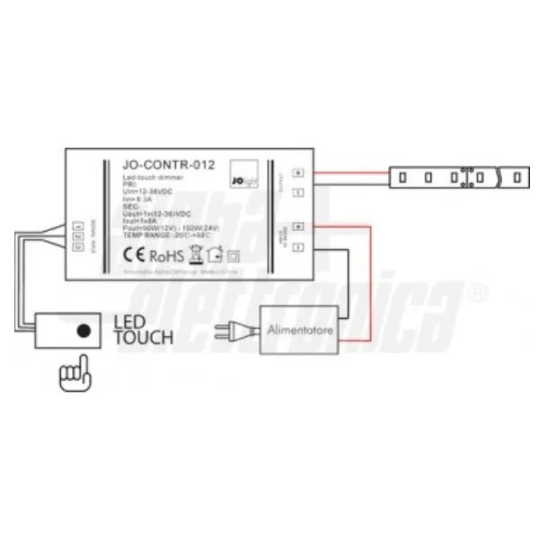 CONTROLLER X LED CON SENSORE TOUCH (A TOCCO)