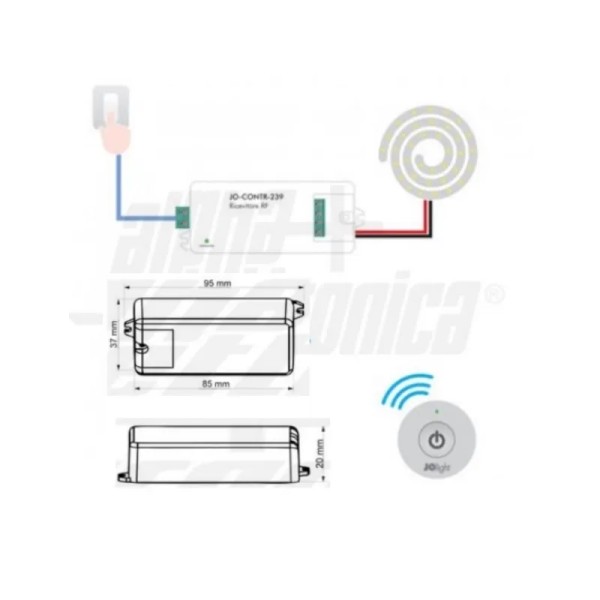 RICEVITORE RF MONOCOLORE X RADIOC. JO-CONTR-026P
