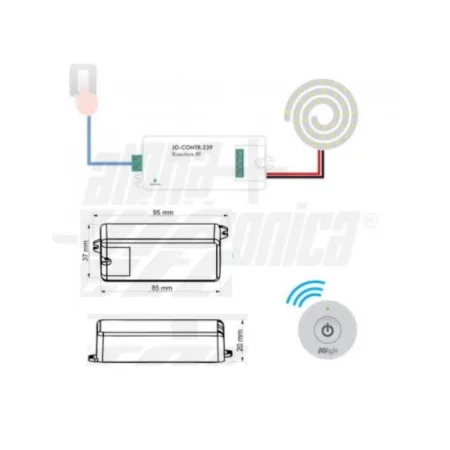 RICEVITORE RF MONOCOLORE X RADIOC. JO-CONTR-026P