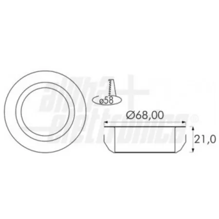 FARETTO DA INCASSO BIANCO PER INTERNO FORO 58 mm SENZA LAMPADINA FARETTO DA INCASSO BIANCO PER INTERNO FORO 58 mm SENZA LAMPADINA