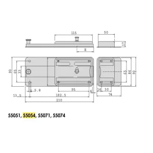 SERRATURA CISA 55054-50-1