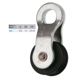 CARRUCOLA CAMP POLIAMMIDE NERA PORTATA art.108