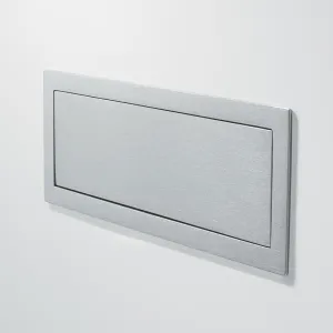 MANIGLIA 9107 A INCASSO MM.154X56 ARGENTO 7