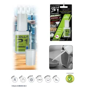 COLLA 21 CIANOACRILITO FLACONE 5 GR. CON PENNELLO OFFERTA