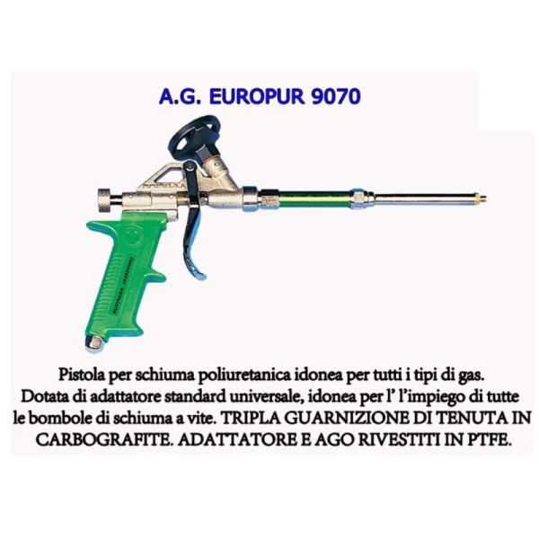 PISTOLA PER SCHIUMA POLIURETANICA TEFLONGREEN -OFFERTA-