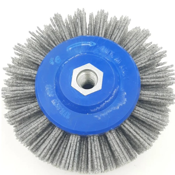 SPAZZOLA CIRCOLARE IN NYLON D.140x50 mm M14 Gr.46