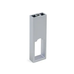 Reggitubo Centrale Emuca Tubo Appenderia Rettangolare 30x15 Argento