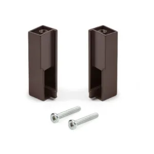 Reggitubo Emuca DX+SX Tubo Appenderia Rettangolare 30x15 Moka Alto