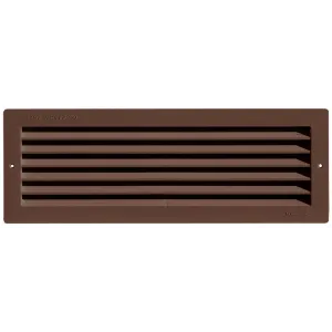 GRIGLIA AEREAZIONE MM 370X130 PLASTICA MARRONE
