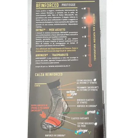 CALZA FASSI CORTA RINFORZATA DRYNAT 39/42 -PROMO- CALZA FASSI CORTA RINFORZATA DRYNAT 39/42 -PROMO-