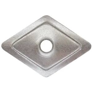 RONDELLA ROMBOIDALE IN FERRO MM.30X30 FORO MM.7