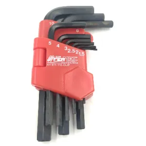 SERIE BRUGOLE FERMEC 9 PEZZI BRUNITE NERE OFFERTA!