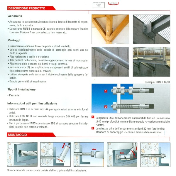 TASSELLO FISCHER FBN 8/10 INOX A4