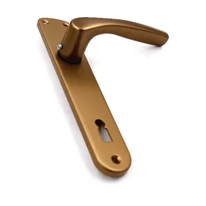 MANIGLIA GPB GABRY PLACCA 8X90 ALLUMINIO BRONZO