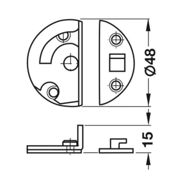 CATENACCIO GIREVOLE HAFELE per TAVOLO 642.48.921