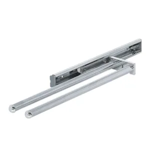 PORTA ASCIUGAMANI ESTRAIBILE MM.330 ALLUMINIO ARGENTO