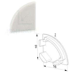 TAPPO PER PROFILO LED ANGOLARE VUOTO SENZA FORO PASSACAVO LEDPOINT