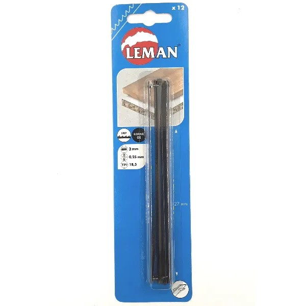 LAME LEMAN PER TRAFORO 18 D/P 127X2X0,25 cod.2903.12 - CONF DA 12 PZ-