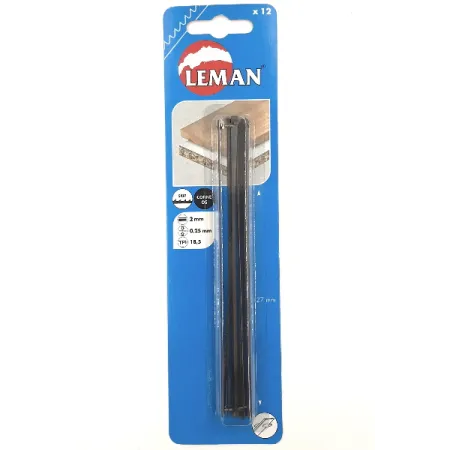 LAME LEMAN PER TRAFORO 18 D/P 127X2X0,25 cod.2903.12 - CONF DA 12 PZ-
