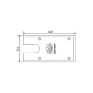 PIASTRA COPERTURA AC 530 INOX LUCIDO