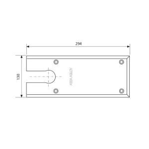 PIASTRA COPERTURA AC 534 OTTONE LUCIDO