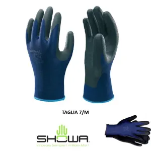 GUANTI SHOWA 380 BLU/NERO TAGLIA 7 - M