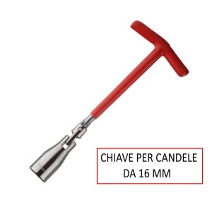 CHIAVE A "T" SNODATA PER CANDELE DA 16 MM