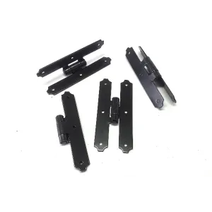 FERRO DOPPIO ""T"" MANFREDI VERNICIATO NERO FISSO STRETTO