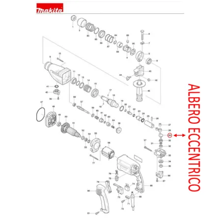 ALBERO MAKITA ECCENTIRCO PER TASSELLATORE