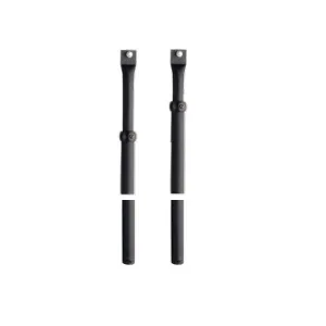 ASTE TONDE MOTTURA 93.140 NERE REGISTRABILI DA 152-270 CM