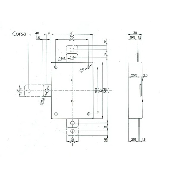 DEVIATORE X SERRAT. QUINTUPLA VERNIC.