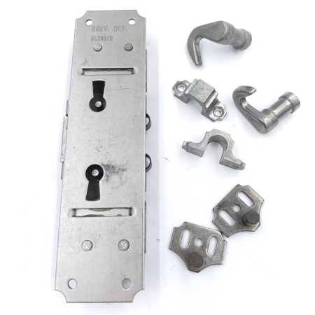 SERRATURA 39021.02000.17 CON ACCESSORI FERRO GREZA
