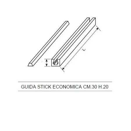 GIUNZIONE A CODA DI RONDINE H.20 da 30 cm